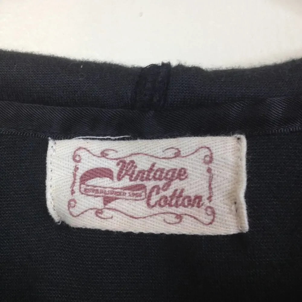 Vintage Cotton Velour Hooded Zip Front Jacket XL - Picture 3 of 8